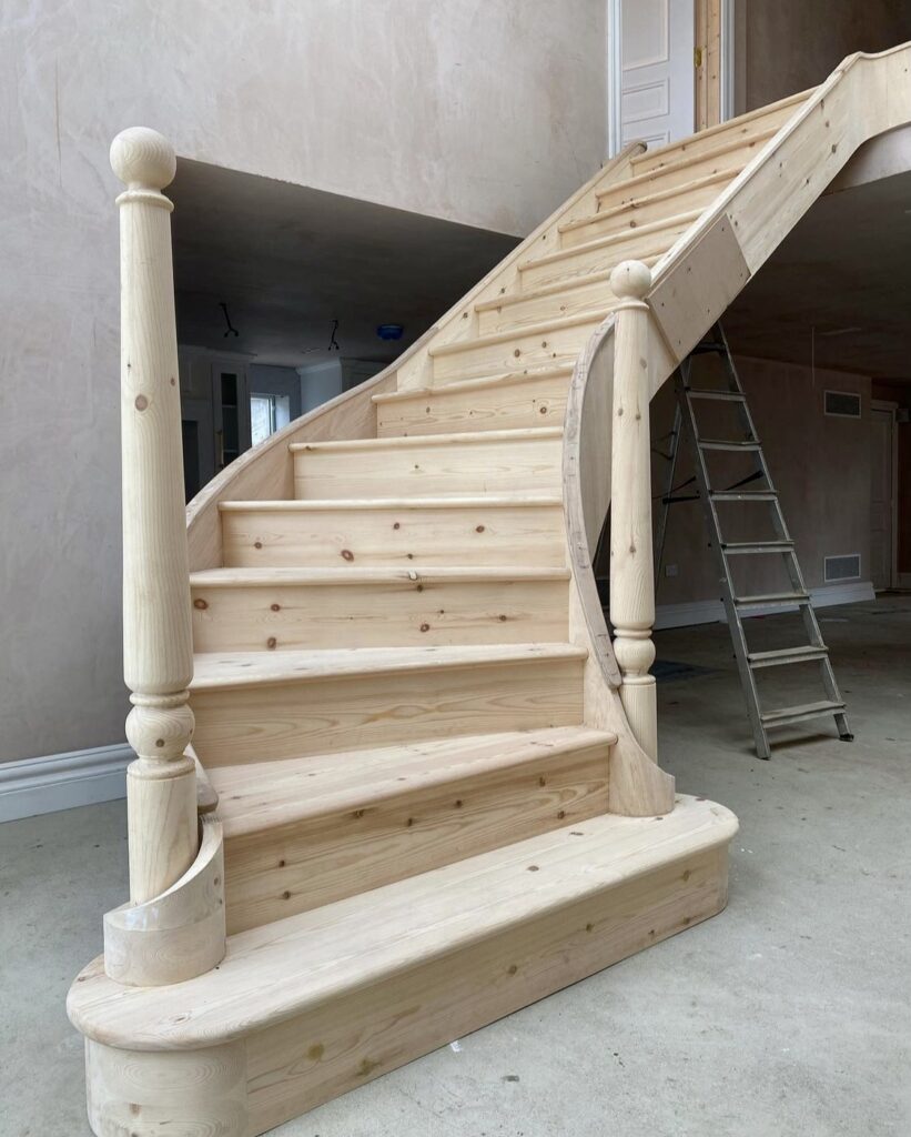 Curved staircase essex